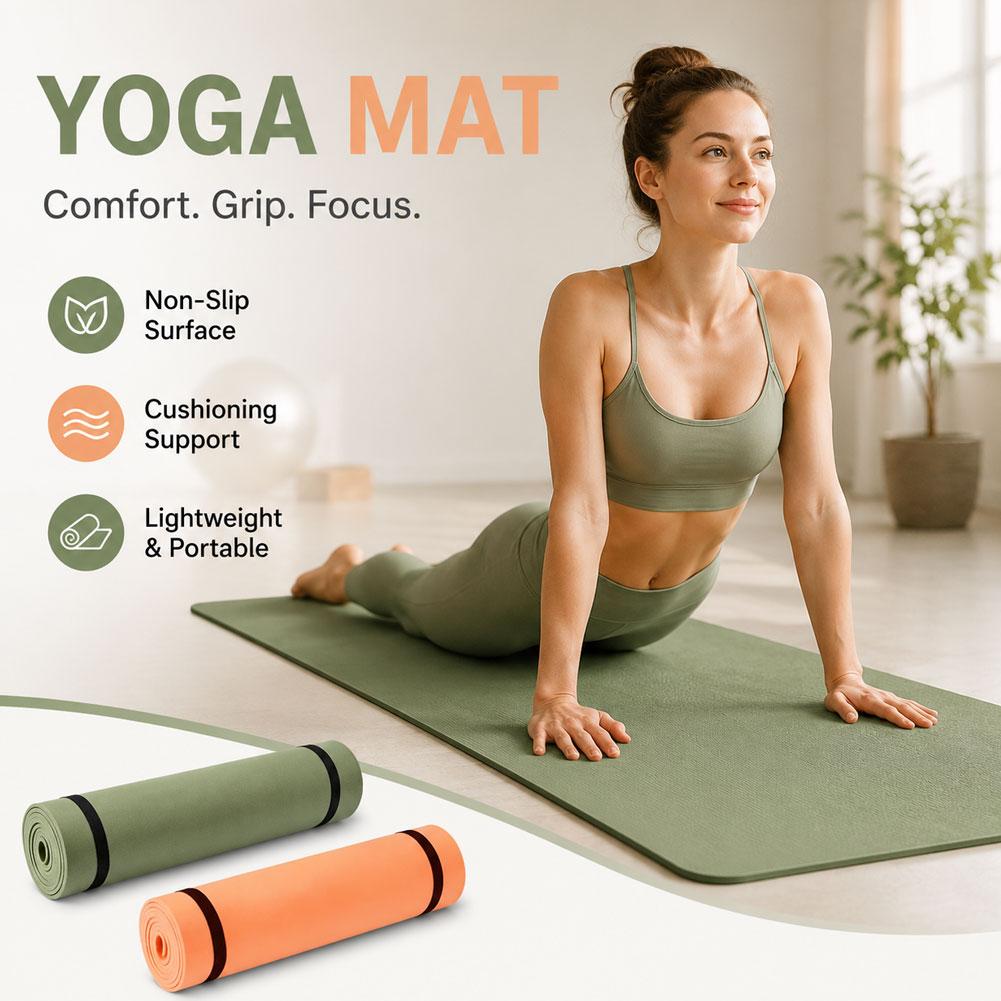 Gym Floor Mats - 180x50 cm Yoga Matları kaymaz Spor