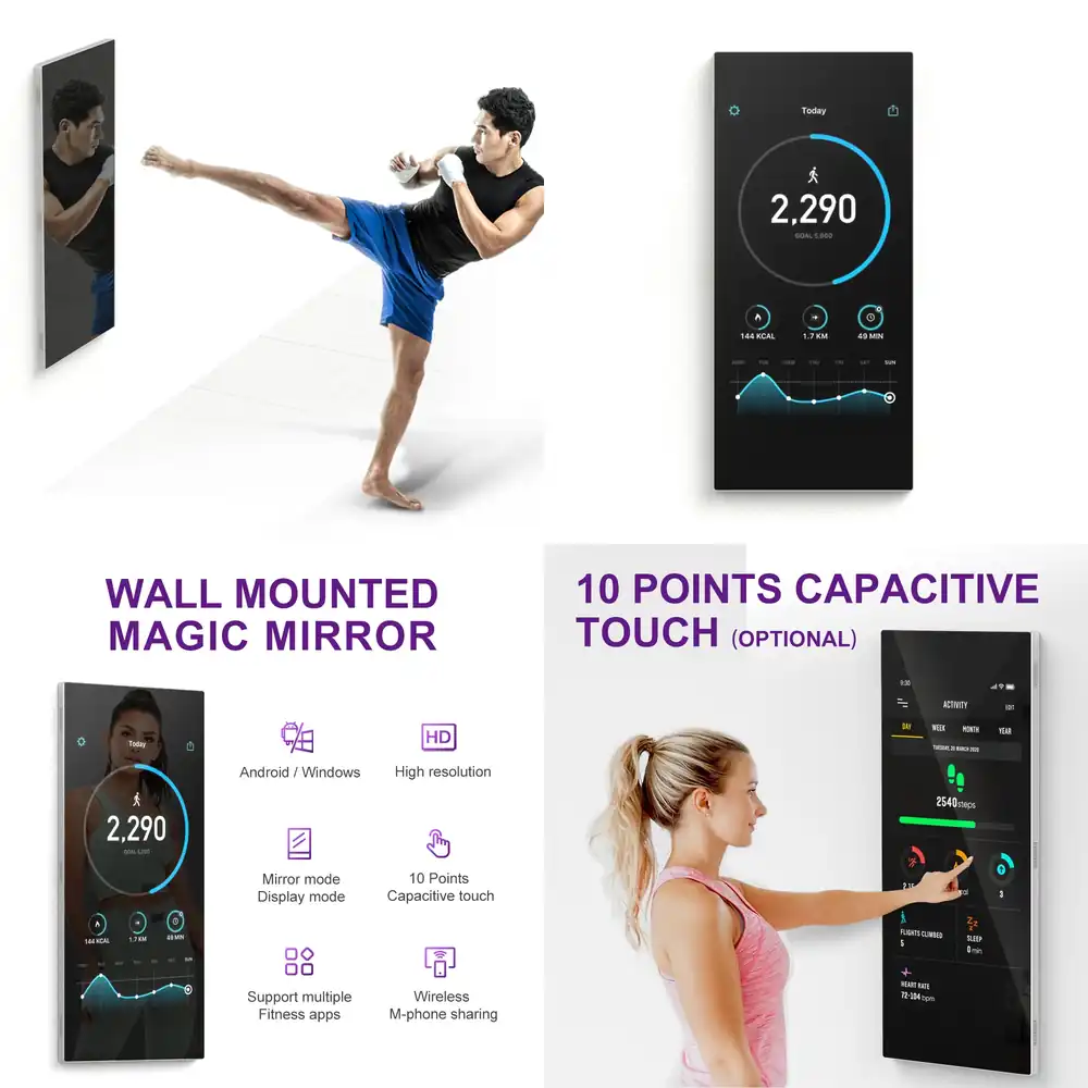 Yoga Fitness App - Duvara Monte Edilebilir İnteraktif Fitness Uygulamaları