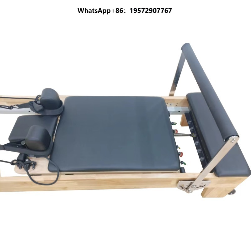 Yoga Health & Fitness Center - Masif Meşe Ahşap Pilates Reformer Makinesi